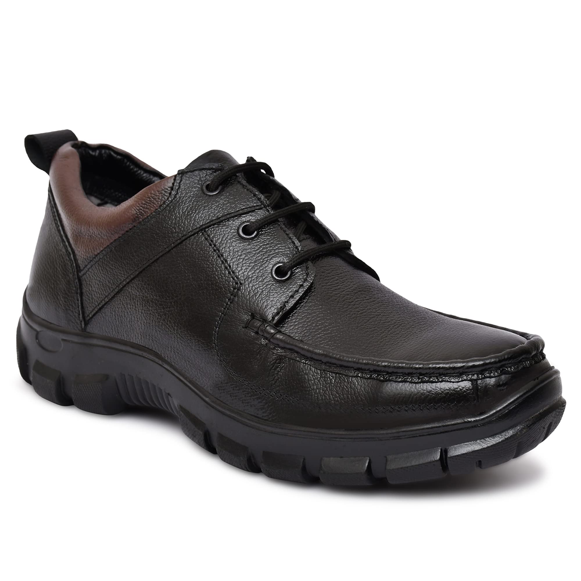 ZALTO SHOES DashingSafe Mens Industrial Genuine Leather Safety Shoes - Steel Toe, Lightweight (6UK/IND, Black) (B0CGM2L6QS) Amazon Price History, Amazon Price Tracker