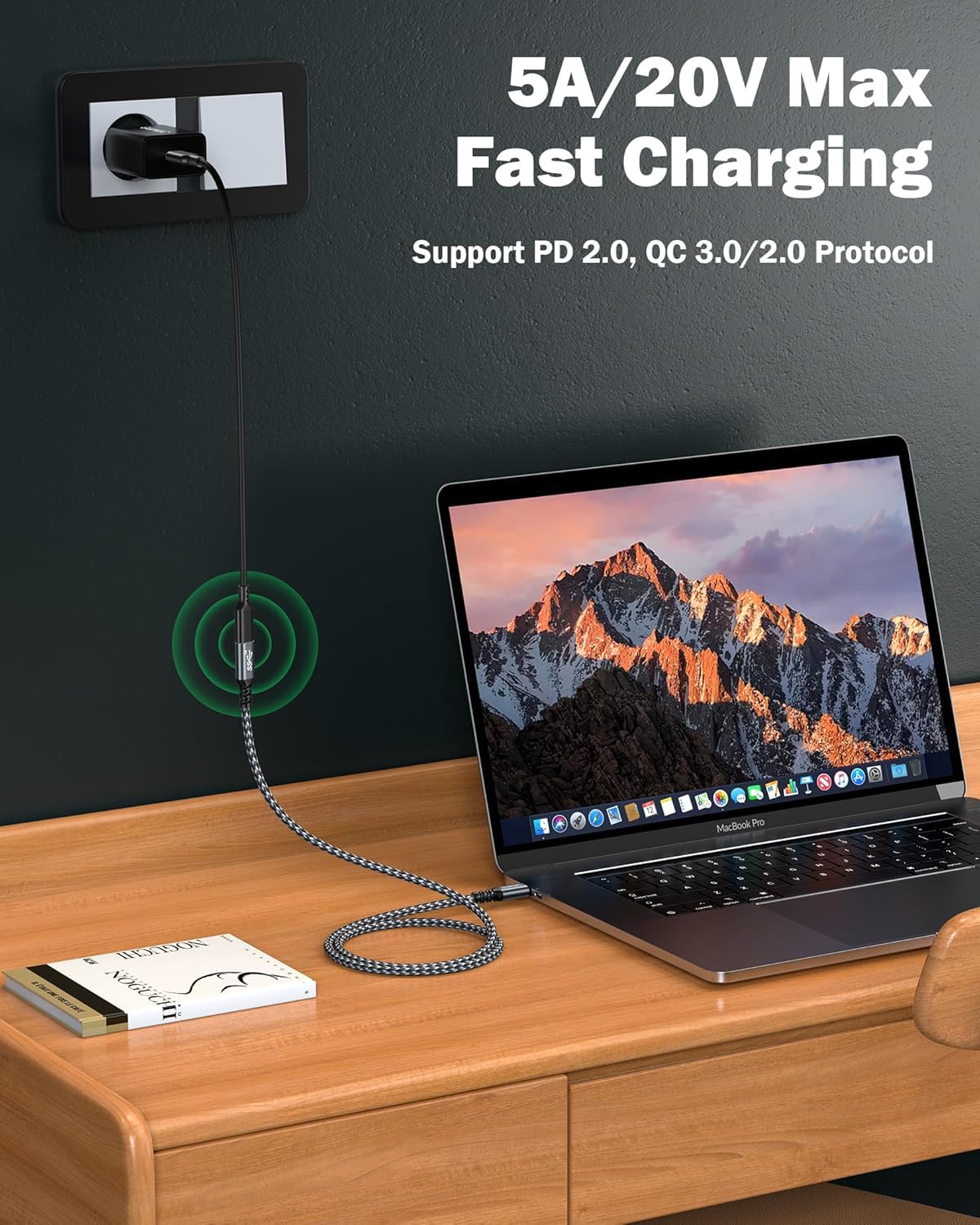 GIANAC Cavo di Prolunga USB C 100W 0.5M,3.2 Gen2 4K@60Hz Cavo Type C Maschio a Femmina 10Gbps Cavo Prolunga Tipo C Compatibile per iPhone 15 Pro Max, MacBook Pro/Air XPS 15 Galaxy S23 S22