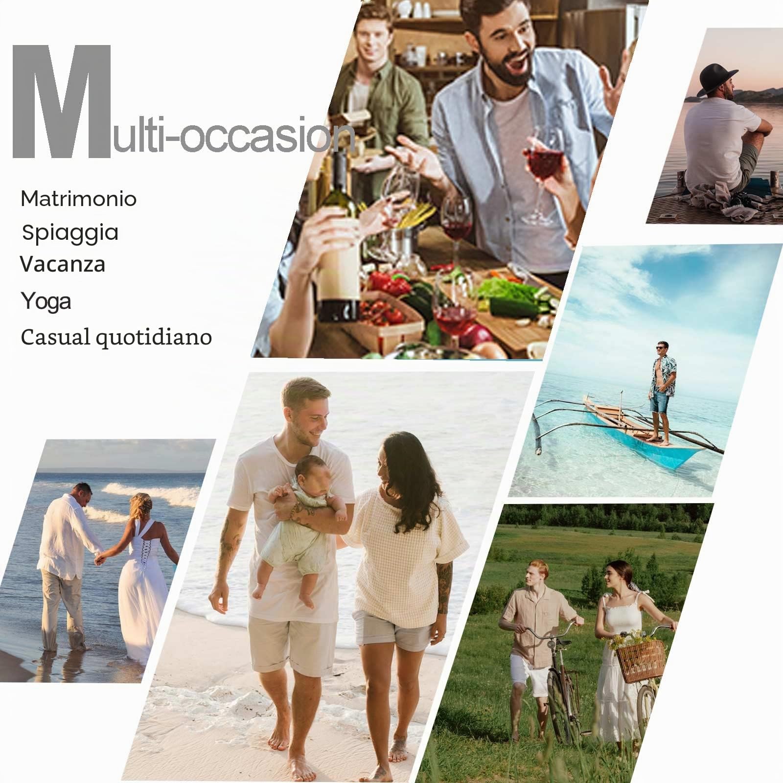 Halfword Uomo Camicia Lino Manica Corta Estiva Casual Risvolto Cotone Hawaiian Tinta Unita Vacanze Beach