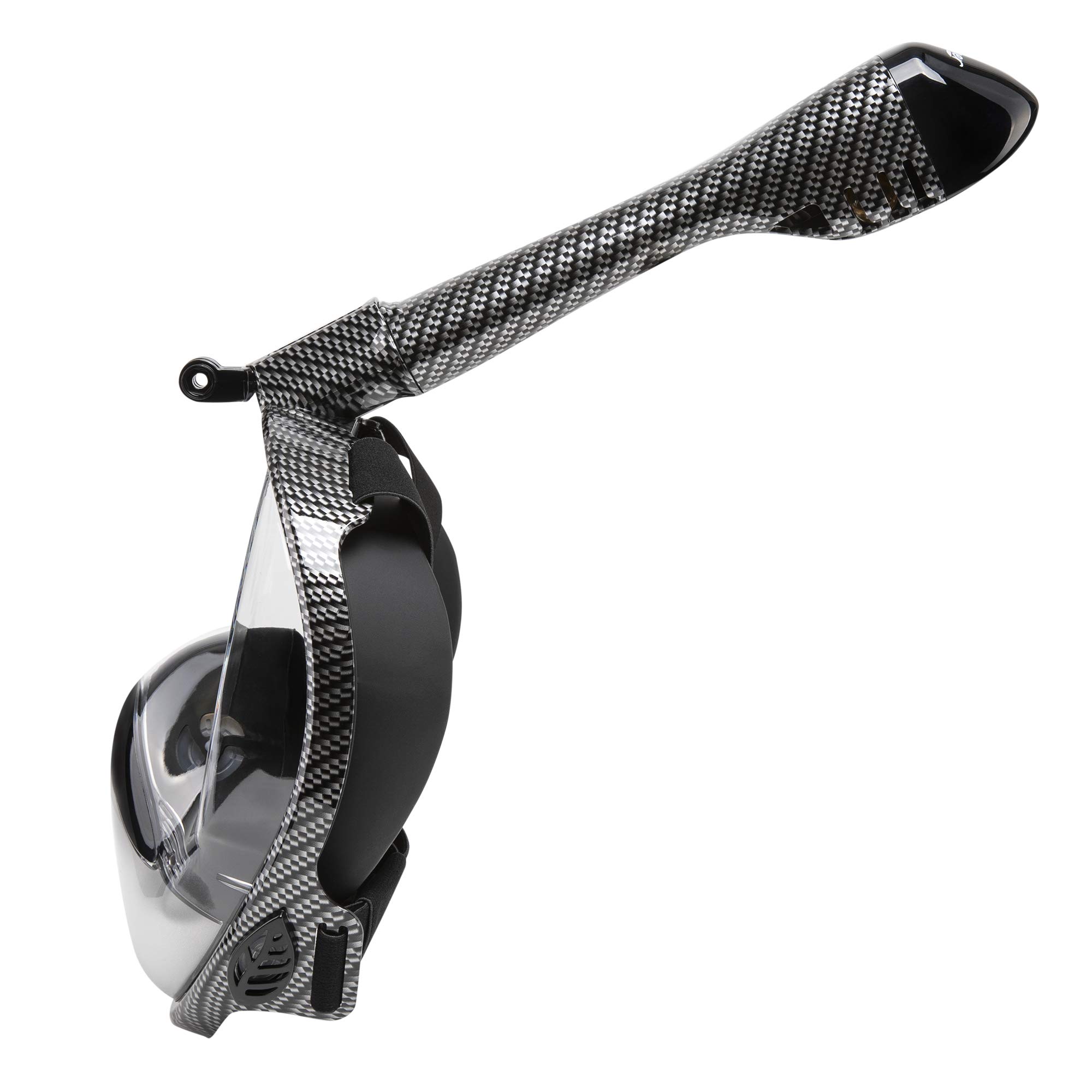 Seavenger Nautilus - Maschera integrale da snorkeling con nuovo sistema respiratorio (fibra di carbonio, XS)