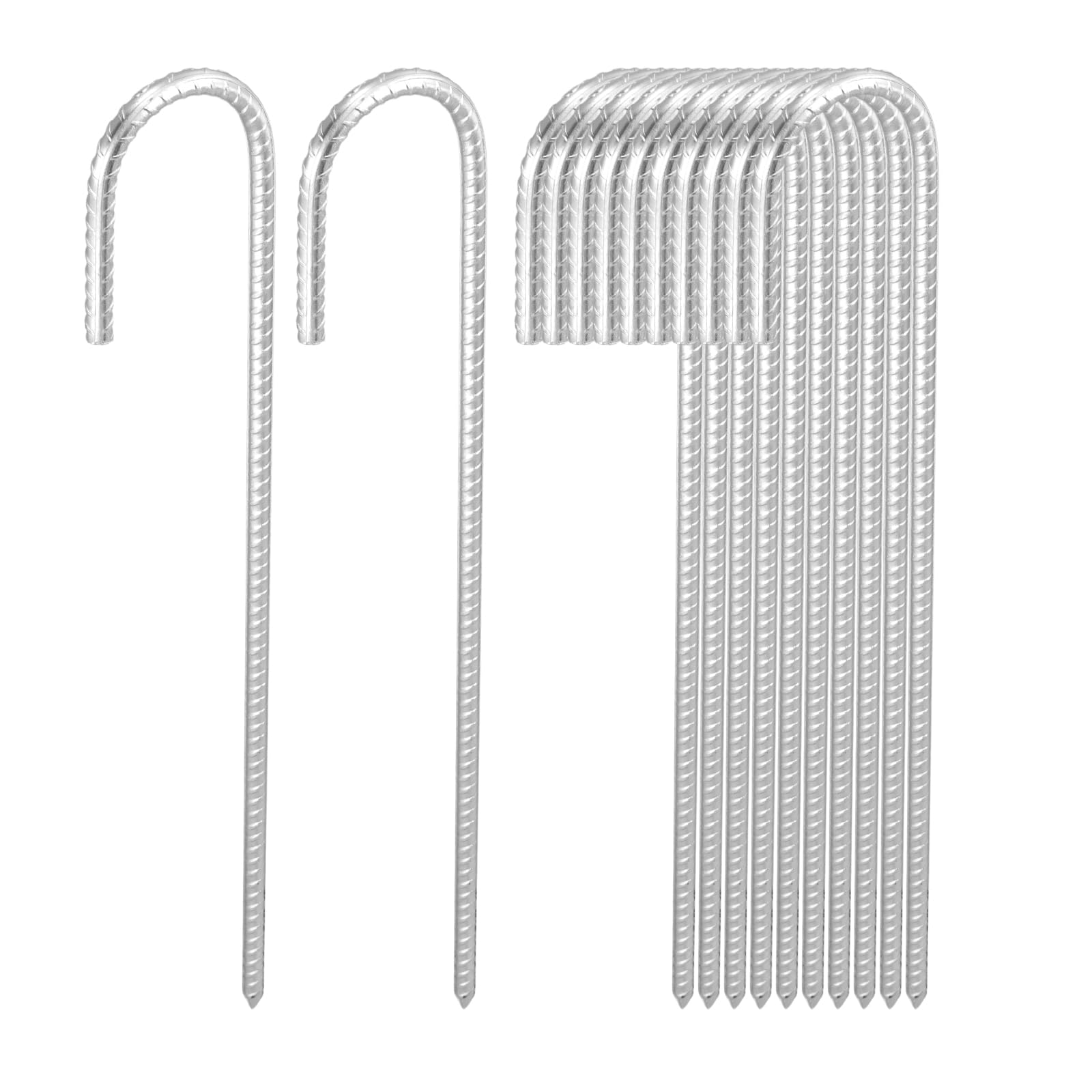 Estacas de metal para tienda de campaña y cenador perfectas para días de viento en playa o jardín