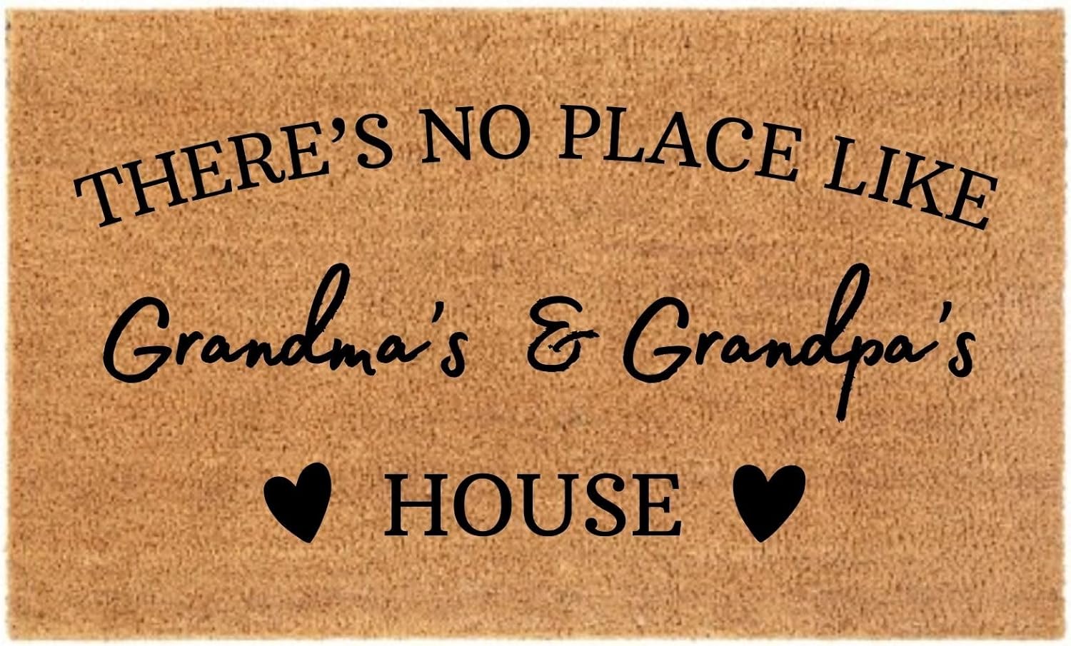 Grandpa Grandma Gift Doormat – Family Welcome Mat, Doormat for Grandparents, Christmas, Birthday, Housewarming Gift for Nana & Papa, Indoor Outdoor Front Door Mat