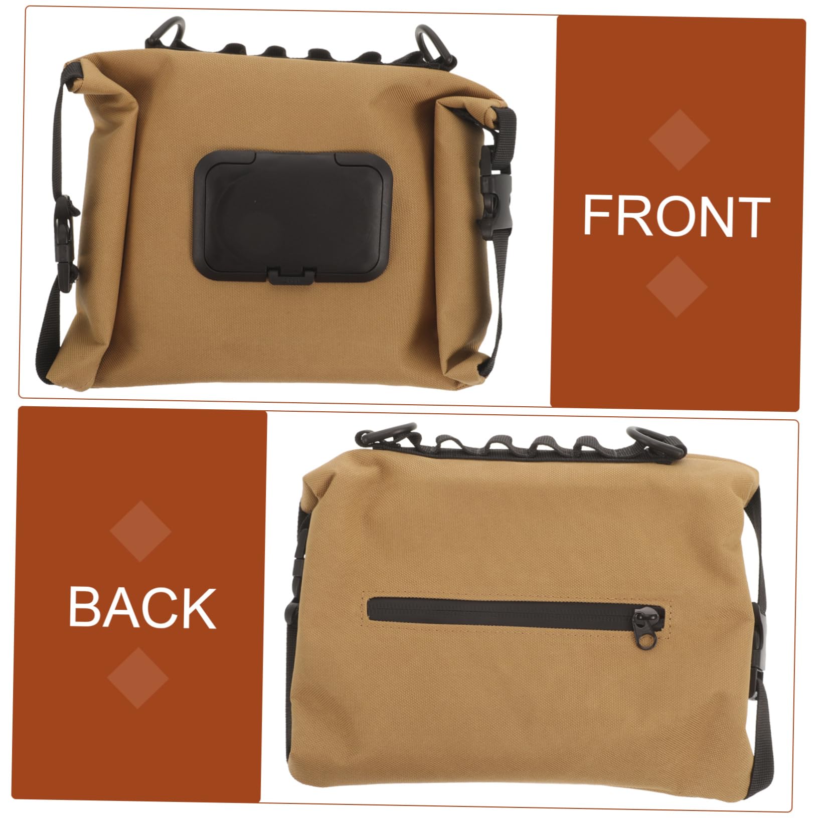 Mipcase 3 Pièces de Rangement pour lingettes humides Distributeur de lingettes de Toilette Distributeur de à Couches Pochette Rangement Pochette de Rangement Camping Serviette