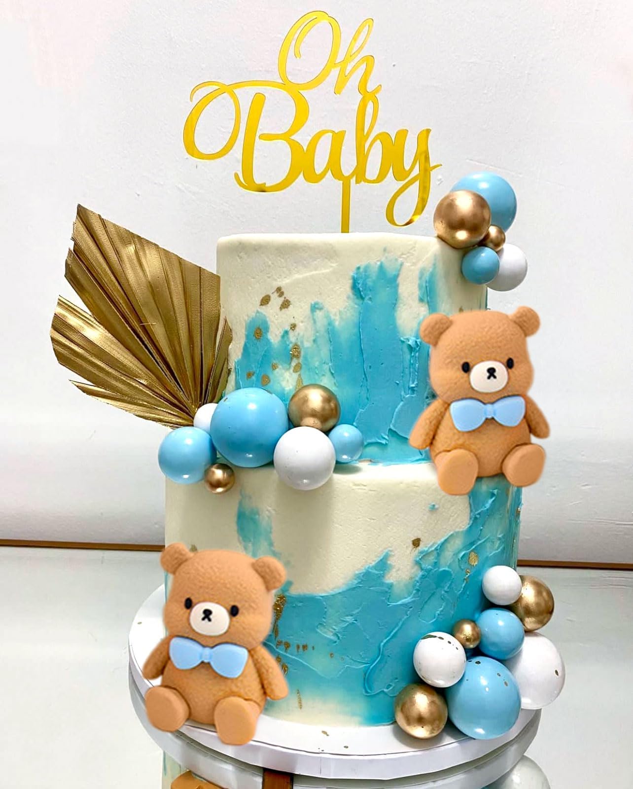 Snapklik.com : Cute Teddy Bear Cake Decoration Teddy Bear Baby Shower ...