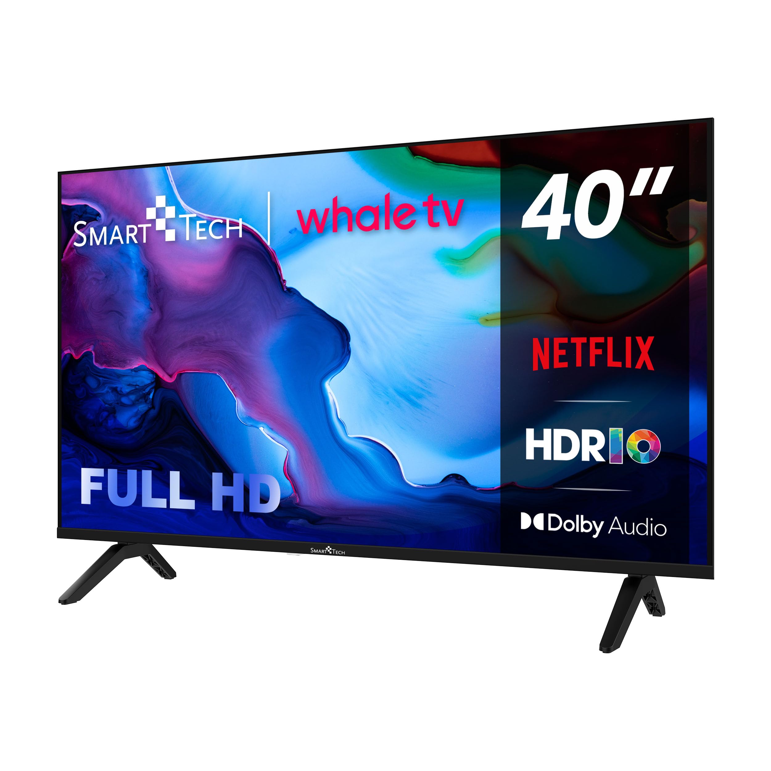 Smart Tech 40FH01K 40" FHD LED Smart TV Netflix YouTube Disney +