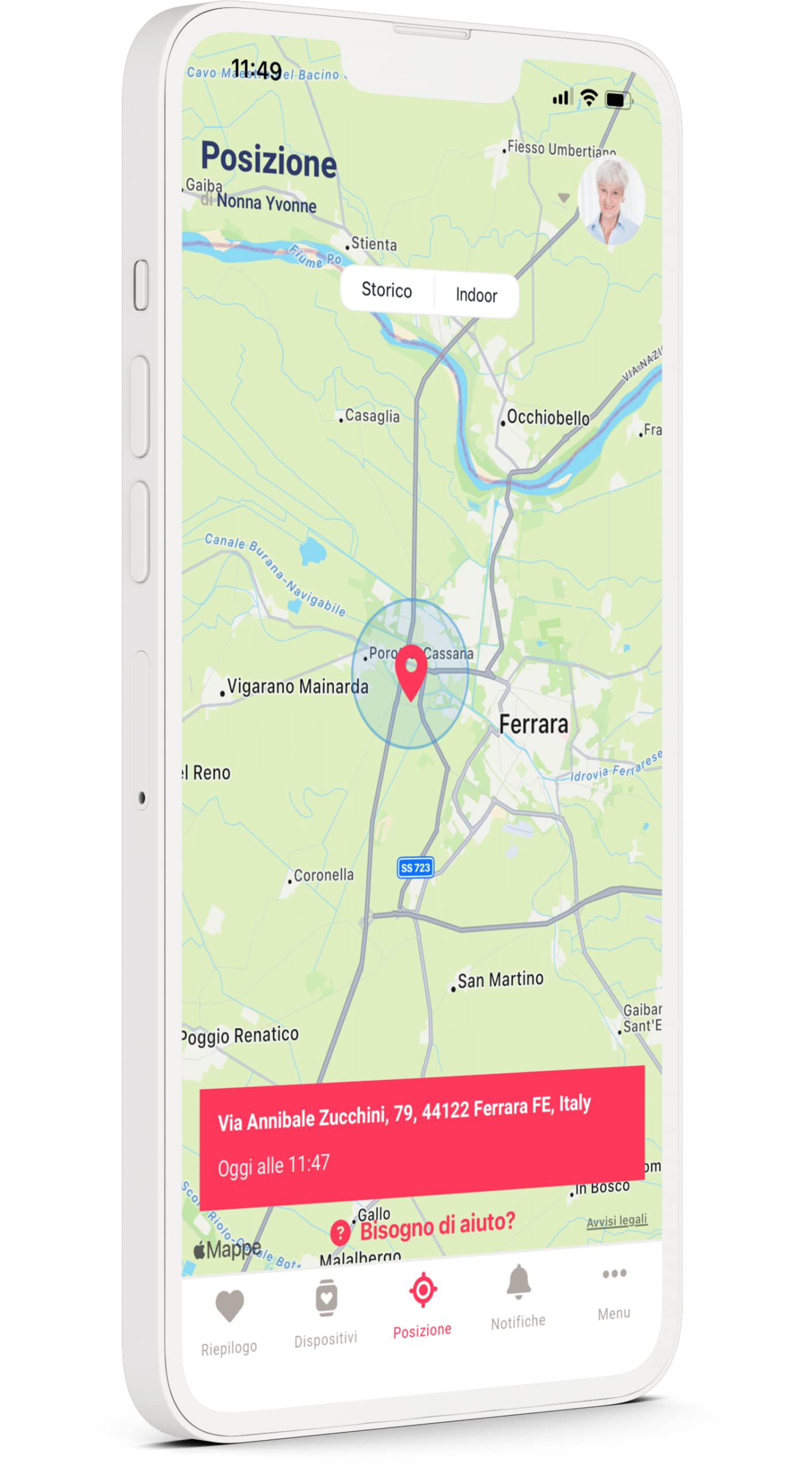 SEREMY Salvavita Anziani Bracciale Smart. Controlla da remoto la sicurezza ed il benessere degli anziani. SOS, Cadute, GPS, Battito, Sonno. Servizio dati incluso per 1 utente 1 Anno.