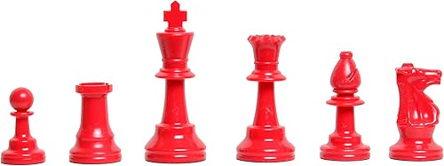 Miniatura 10 de The House of Staunton Ajedrez de plástico de colores reglamentarios - por la Federación de Ajedrez