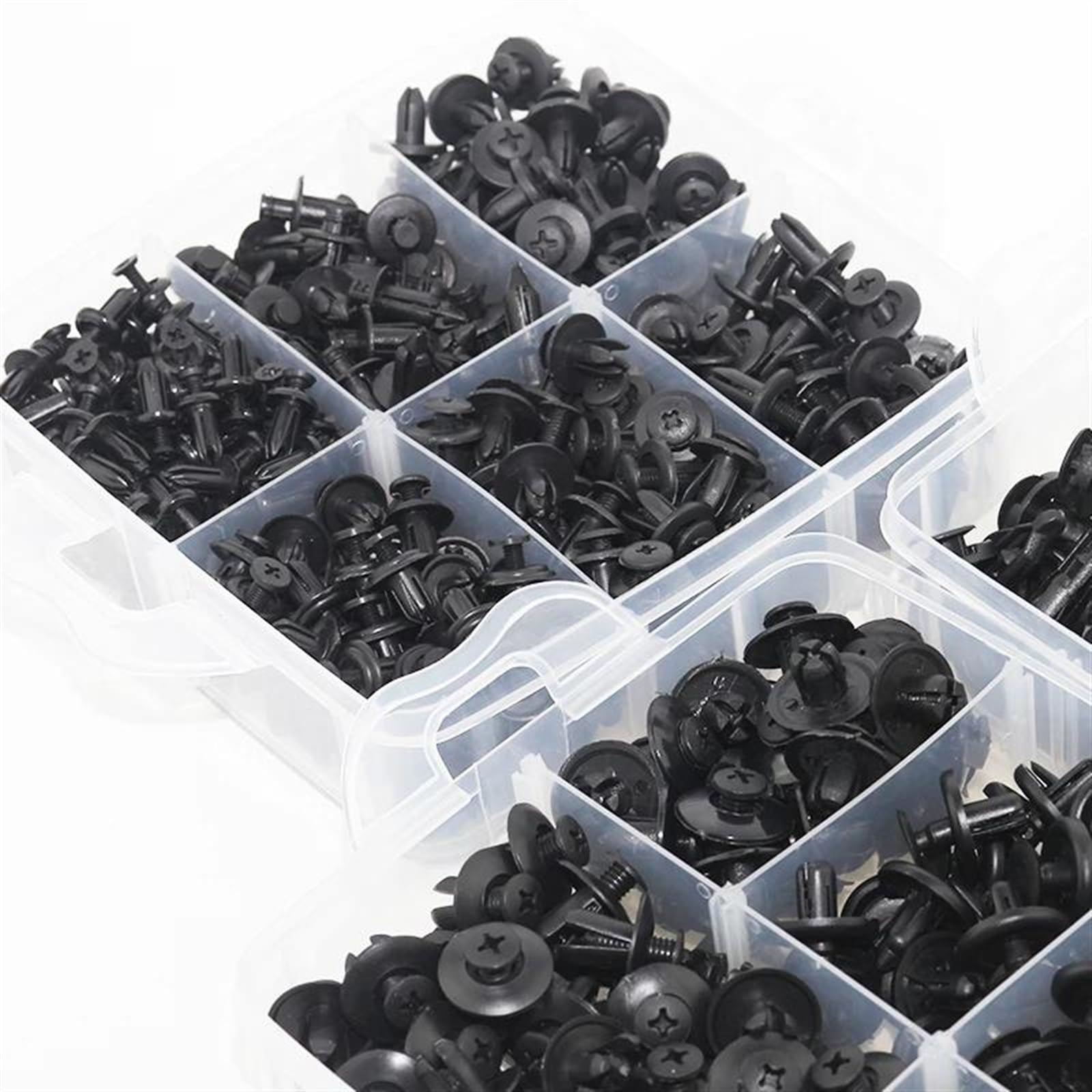 Viti e accessori 16 Tipi Di 630 Pezzi Strumenti Per Auto Elementi Fissaggio Automobilistici Set Clip Per Paraurti Per Parti Riparazione(630pcs)