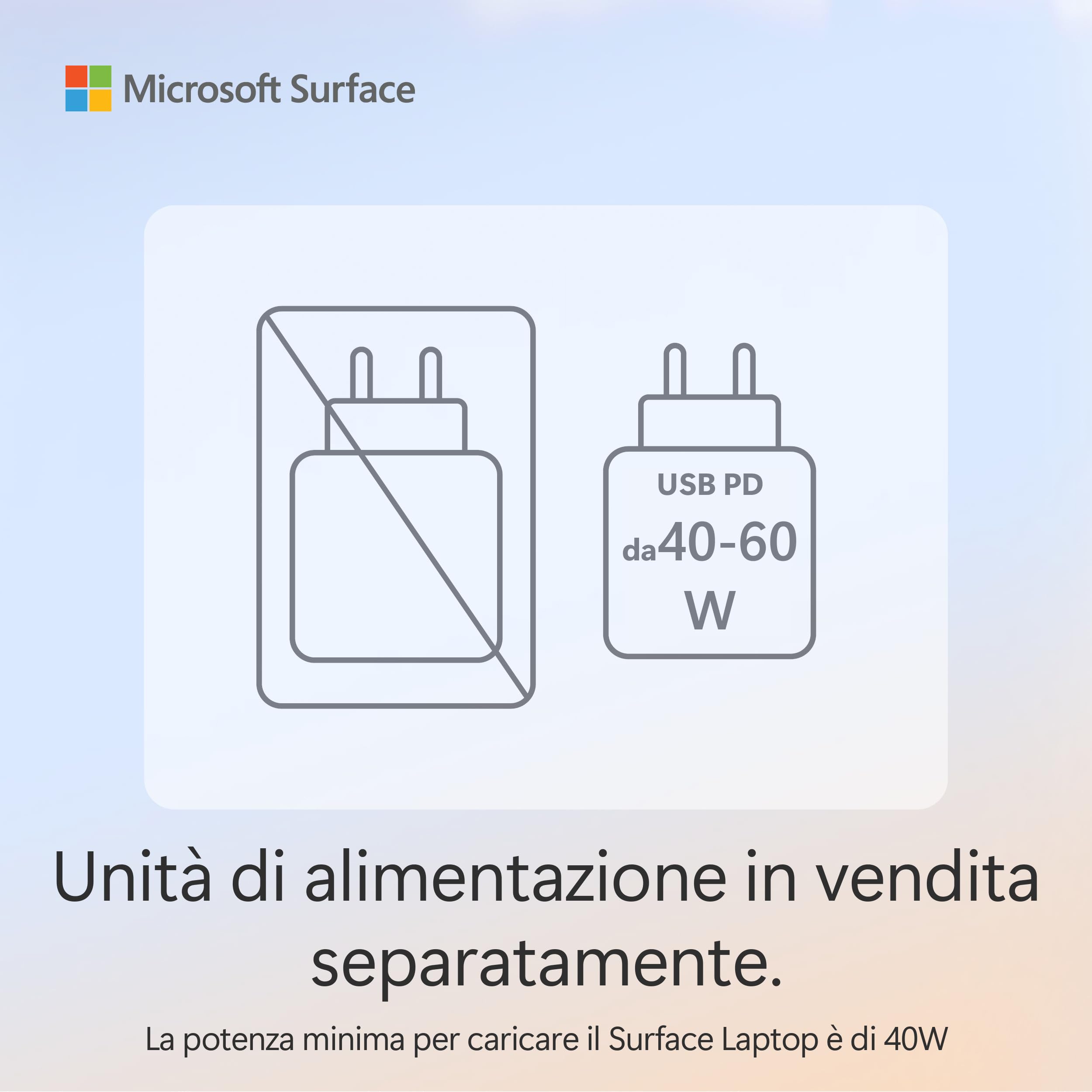 Microsoft Surface Laptop Copilot+ PC 13" LCD Touchscreen Snapdragon X Plus 16 GB RAM 512 GB Ultimo Modello Oceano