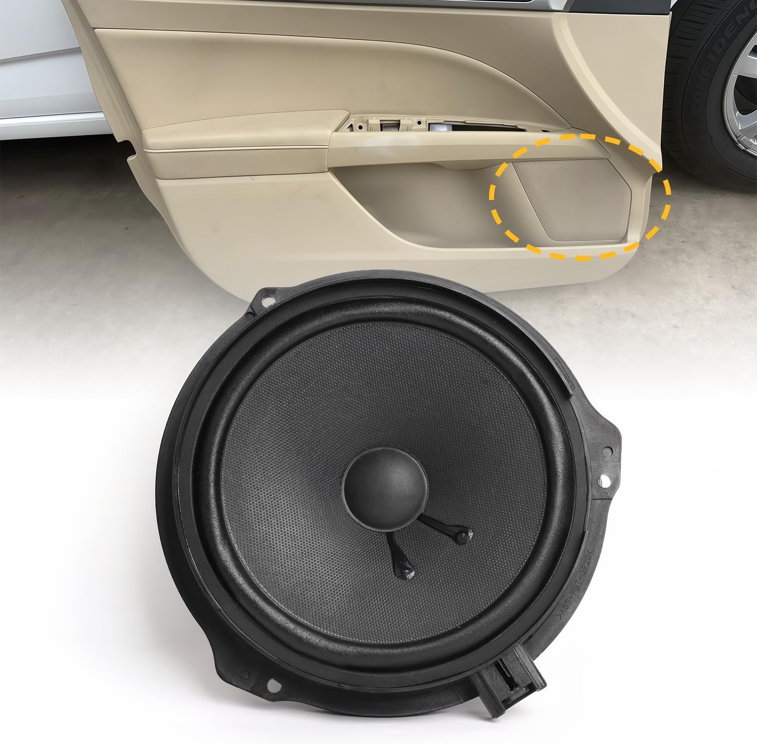 DS7Z-18808-F Front Door Round Speaker Assembly Fit for Ford Fusion 2013 2014 2015 2016 2017 2018 2019 2020 Left Driver or Right Passenger Side Replaces DS7Z-18808-D