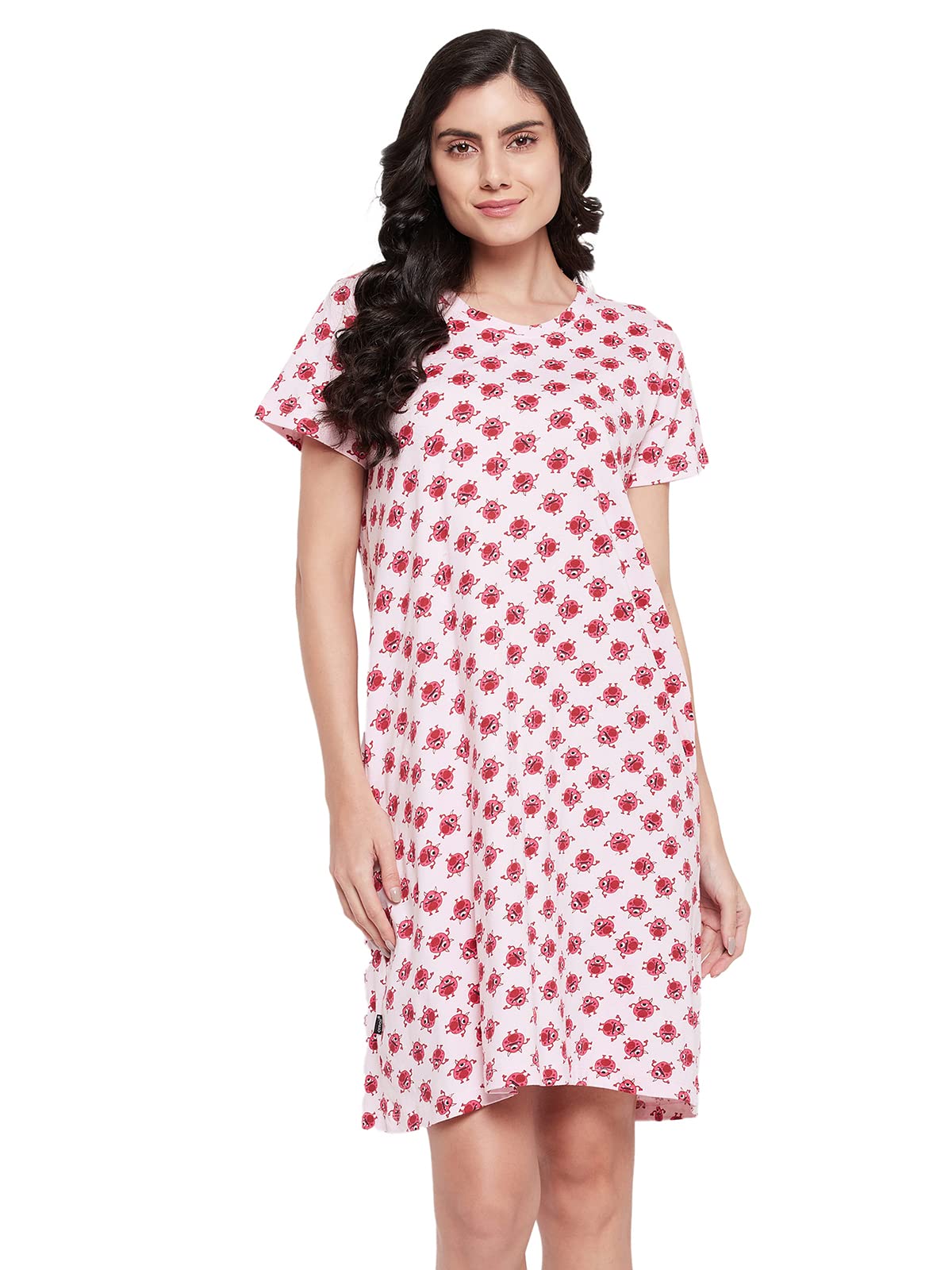 Women's Cotton Knee Length Casual Nightgown