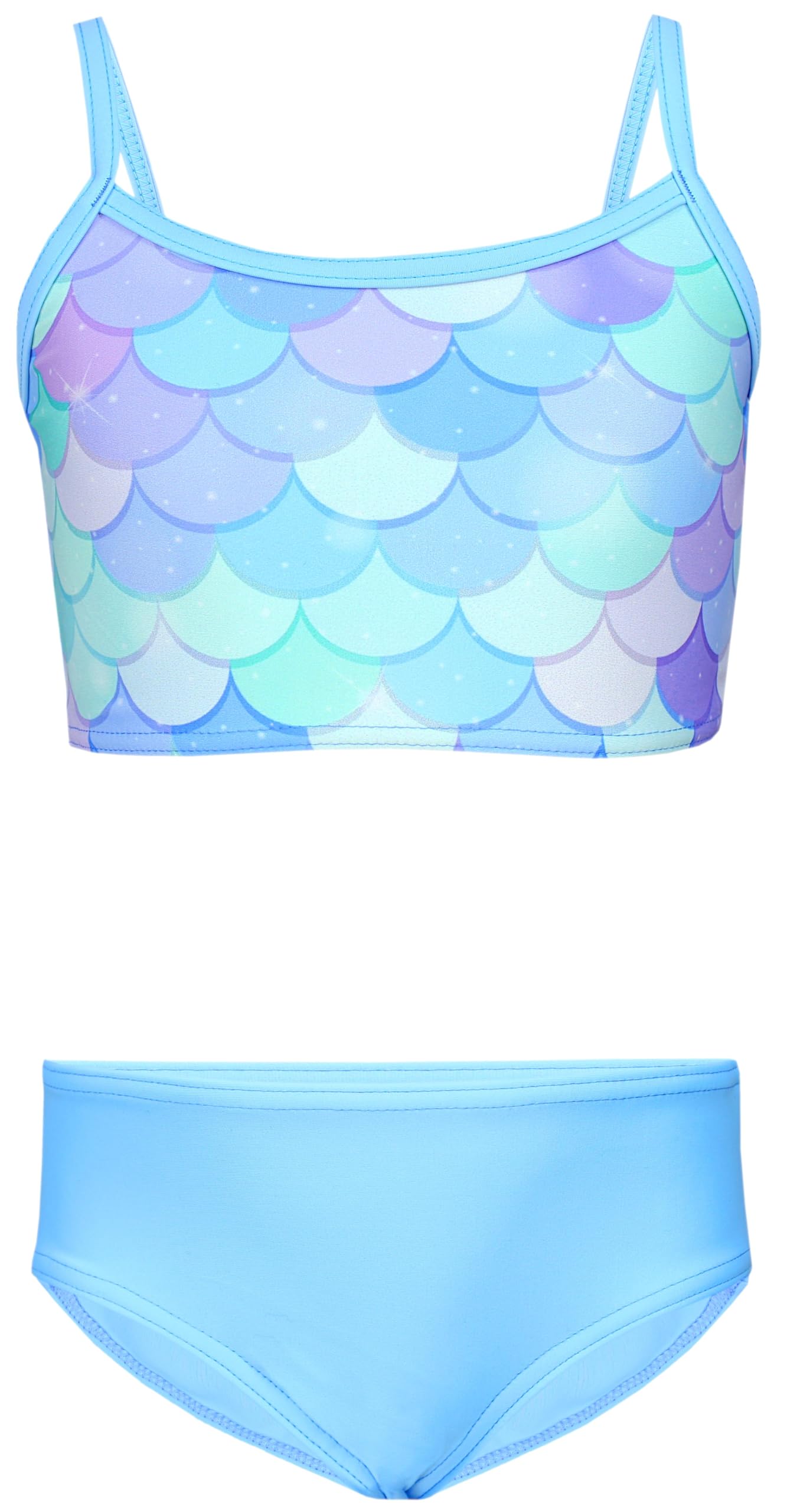Aquarti Conjunto de Bikini para Niñas Bustier Bikini Breve Traje de Baño de Dos Piezas