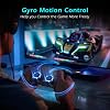 CHEREEKI Controller für PS4 Hall Joystick Wireless Gamepad Kompatibel mit PS-4/Slim/Pro 1000 mAh großem Akku Doppelvibration Bewegungssensoren Touchpad Stereo-Kopfhöreranschluss Schwarz