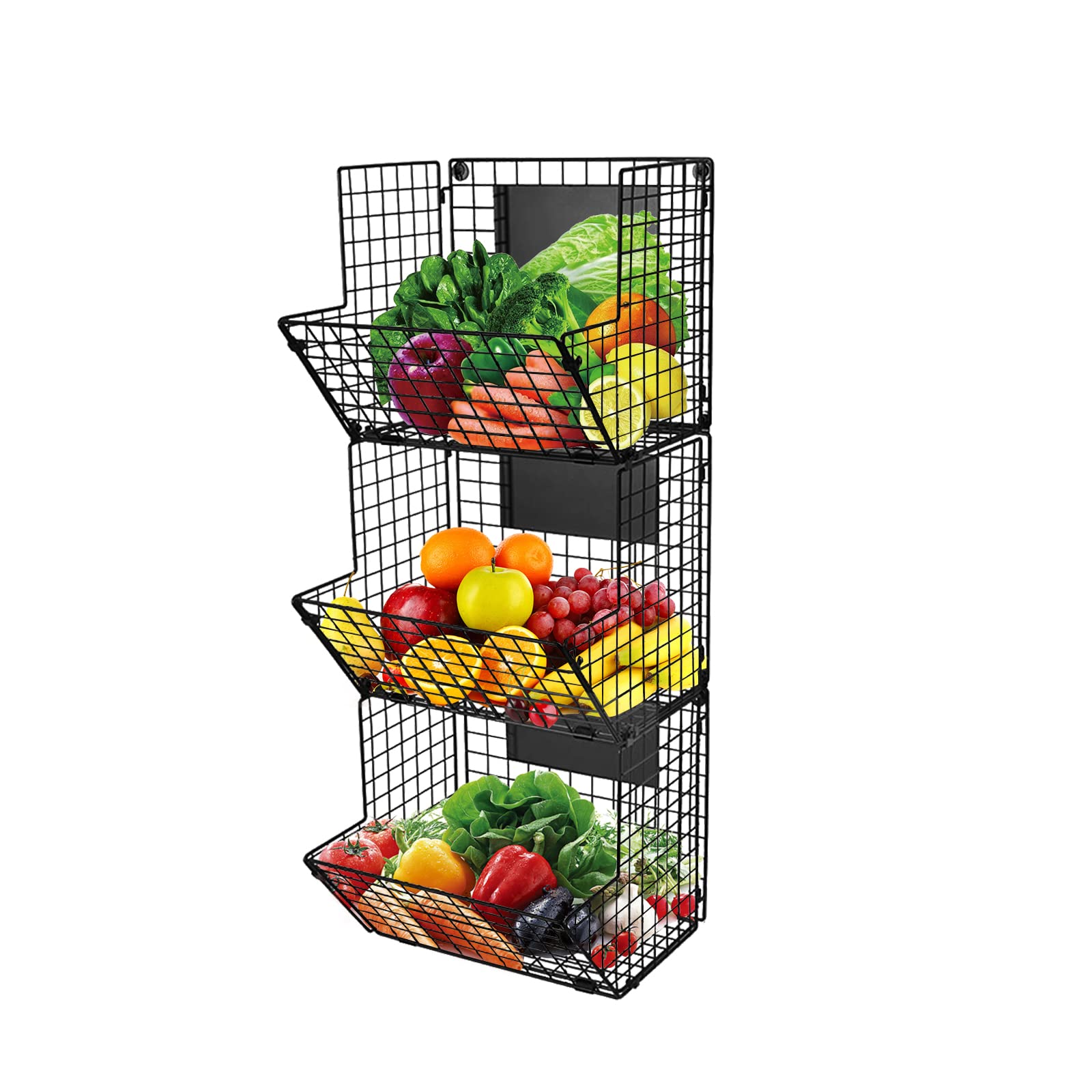 Melody House 3-Tier Wall Mounted Storage Basket