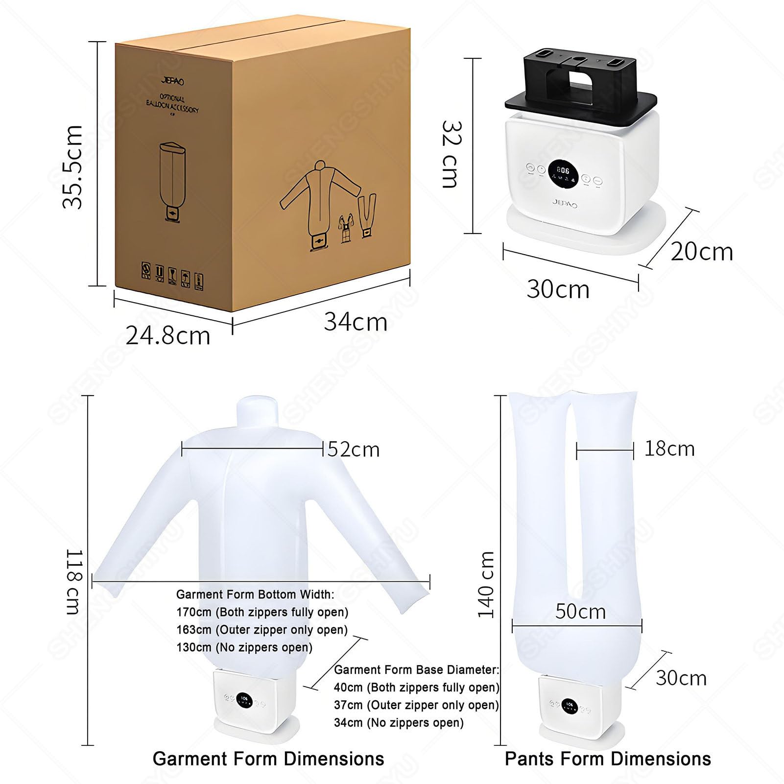 Stirare Camicie Automatiche,Stira Camicie e Pantaloni Gonfiabile Asciuga Maglie,Pantaloni,Scarpe,Asciugatura Temporizzata e Stiratura,Eliminazione Rughe e Cura Aromatica
