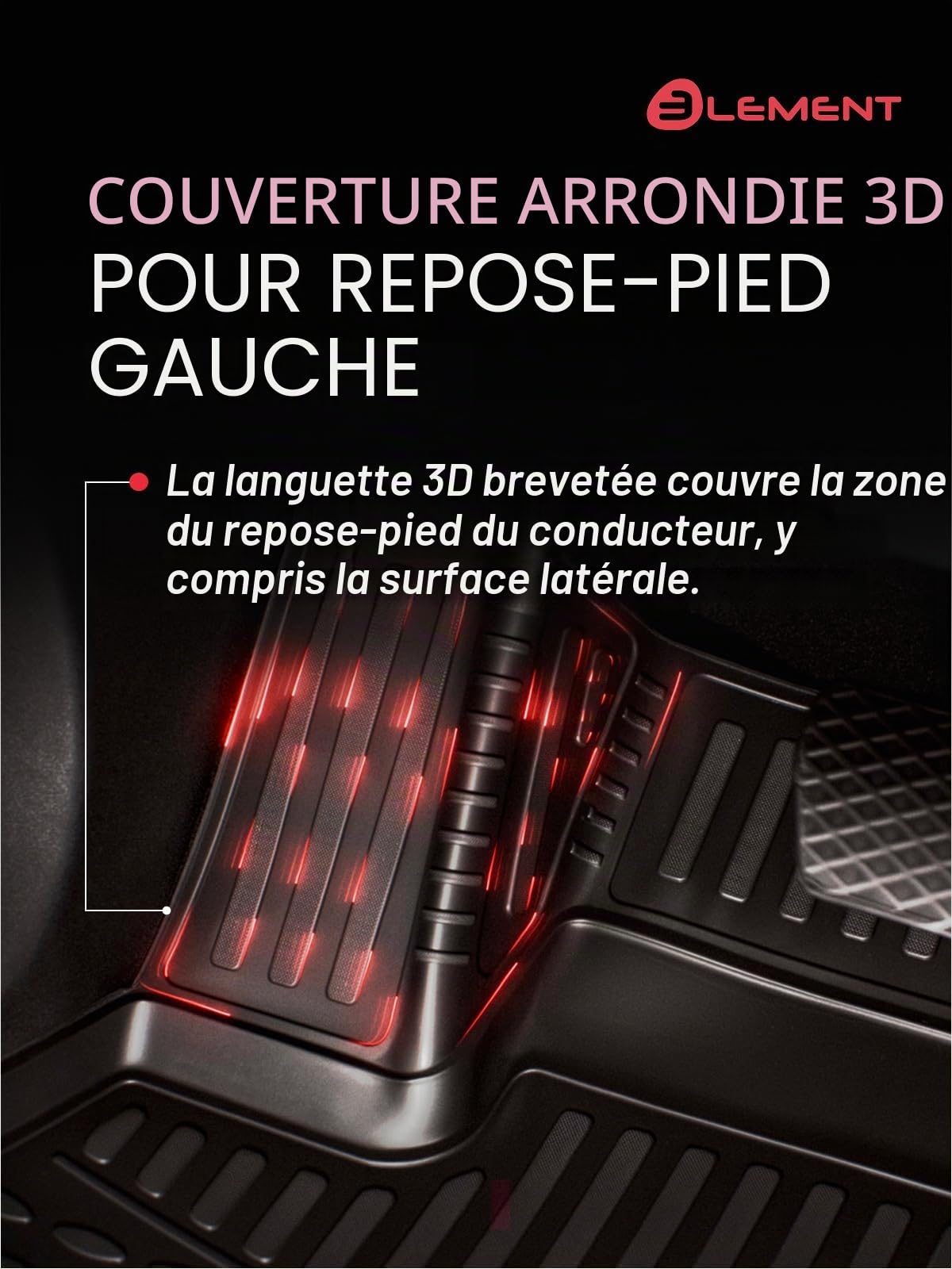 Element Tapis de Sol Voiture en TPE pour Toyota RAV4 XA50, 2019->, Cross, sur Mesure, antidérapants, imperméables, Bords Hauts, Protection Toutes Saisons, Facile à Nettoyer