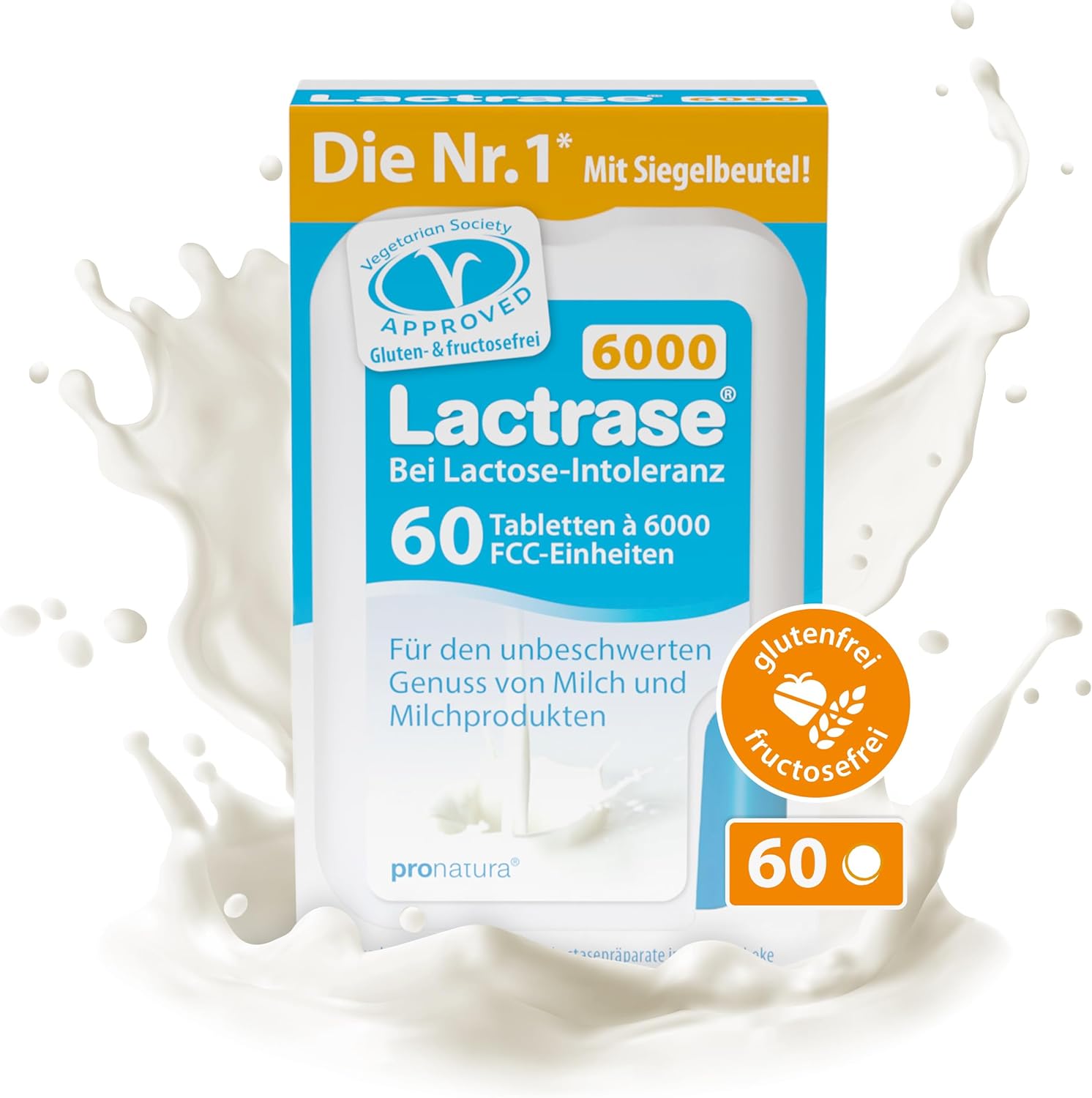 Lactrase 6,000 click dispenser tablets 60 pcs