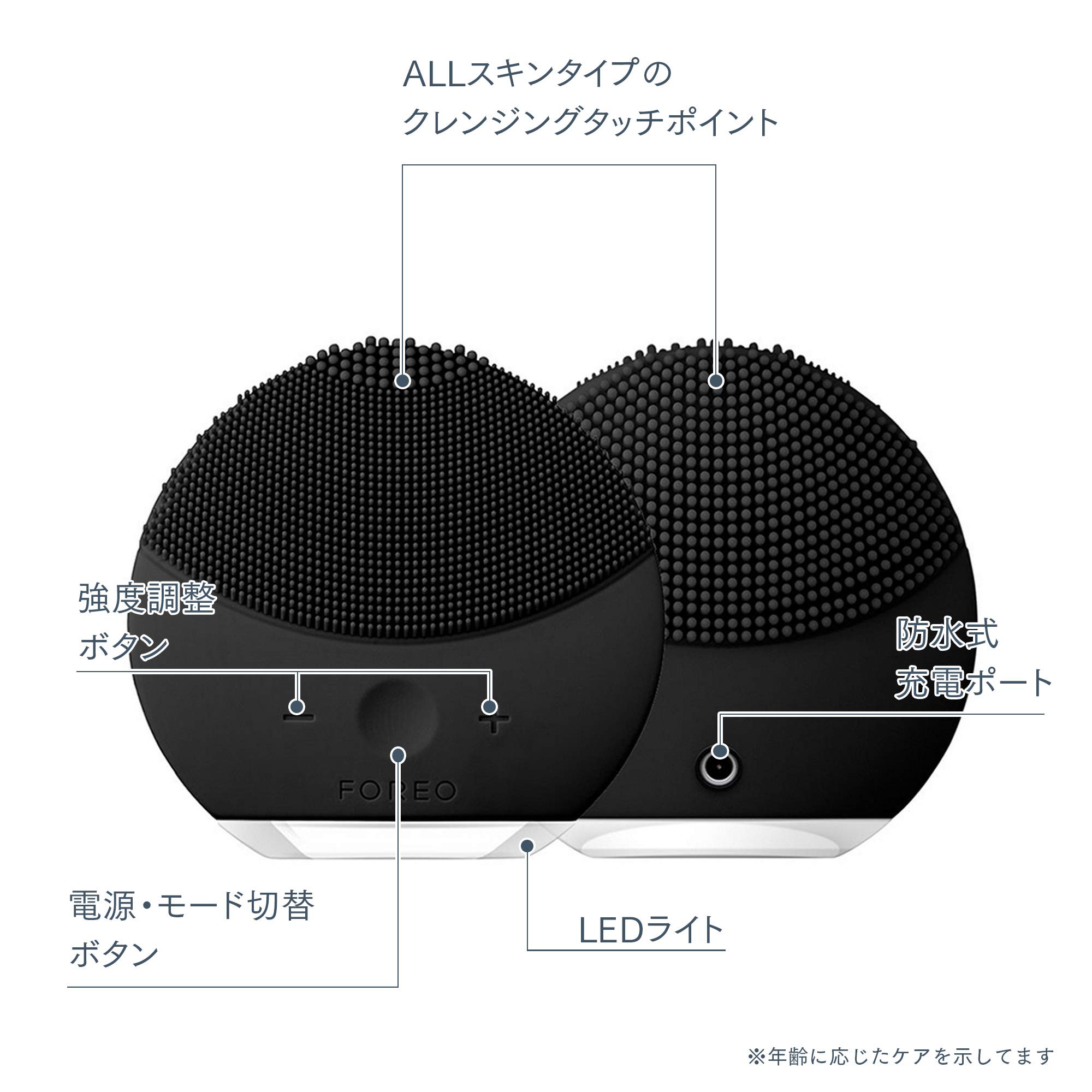 Amazon.co.jp: FOREO LUNA mini 2 電動洗顔ブラシ シリコーン製 音波
