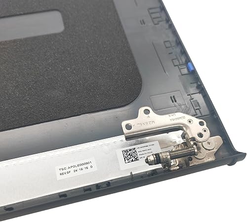 Miniatura 4 de Reemplazo LCD Tapa trasera superior trasera con bisagras para Dell Inspiron 15 3510 3511 3515 3520 3525 Series Laptop 00WPN8 0WPN8 AP3LE000901 Negro