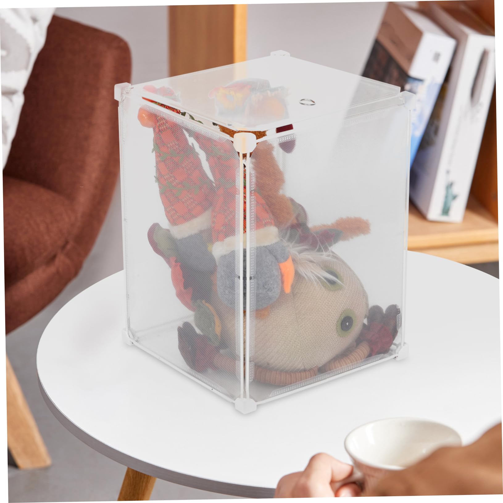 Alipis Boîte De Rangement Transparente Pour Figurines Et Peluches Présentoir De Collection Conteneur De Stockage Pratique Pour Jouets Et Poupées