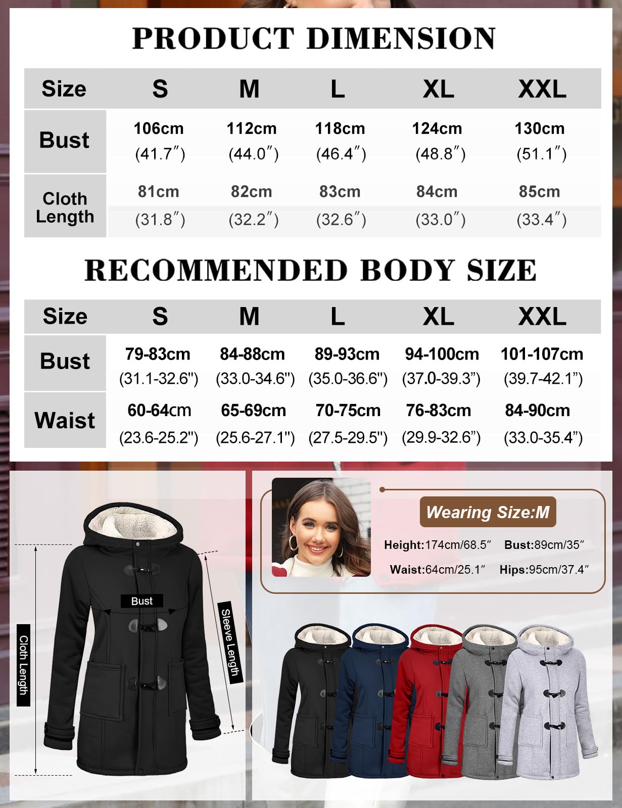 Yuson Girl Felpe Lunga con Cappuccio Donna Cardigan con Zip