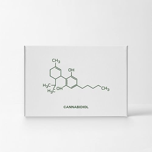 Miniatura 2 de Smile Art Design Lienzo de marihuana con fórmula química para fumar marihuana, lienzo para pared, sala de estar, dormitorio, reggae hippie,