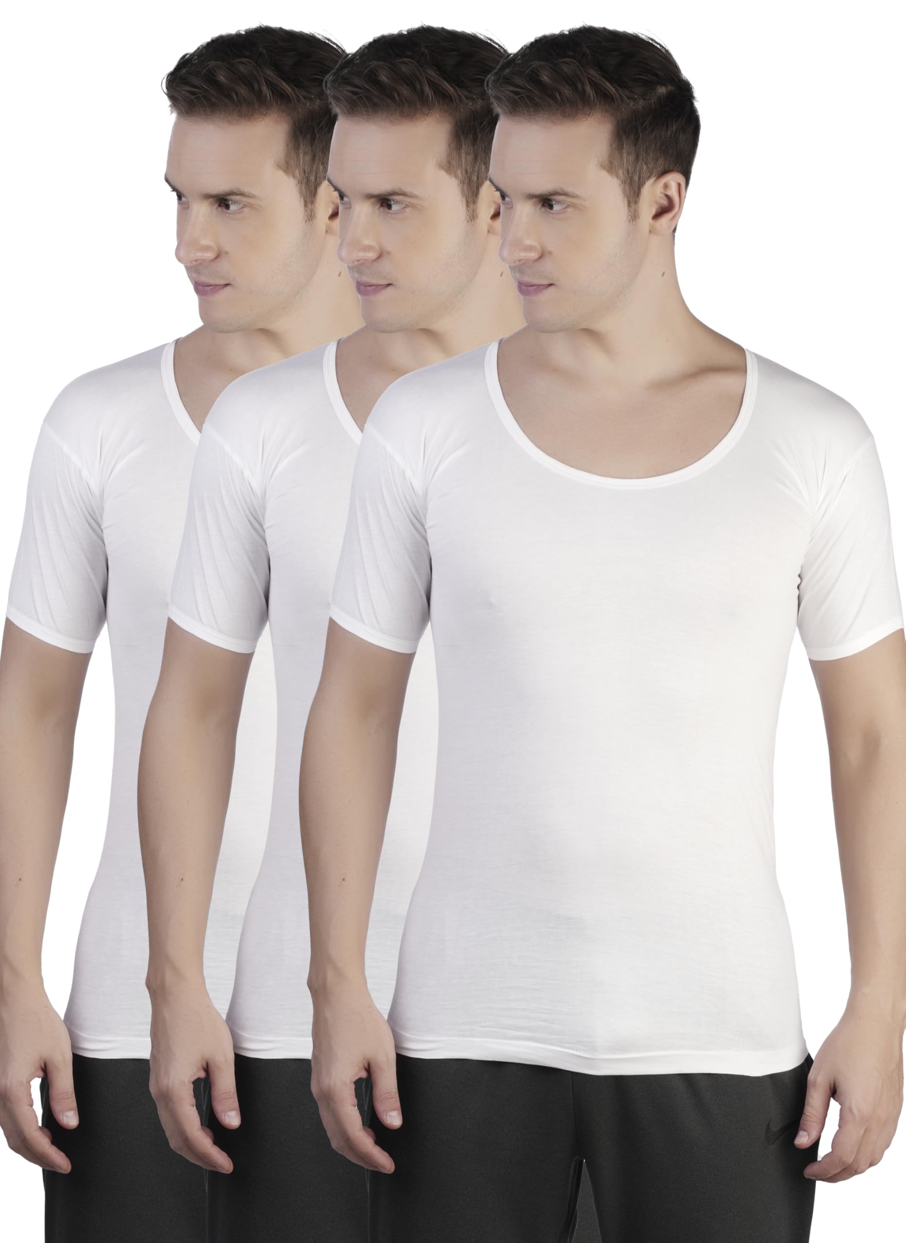 Pride RNS Men's Vest - Solid Round Neck Sleeveless | 100% Super Combed Cotton |Ideal For Indian Regular Fit Climate| All-Day Comfort | Label-Free Design | Combo Packs-image-34