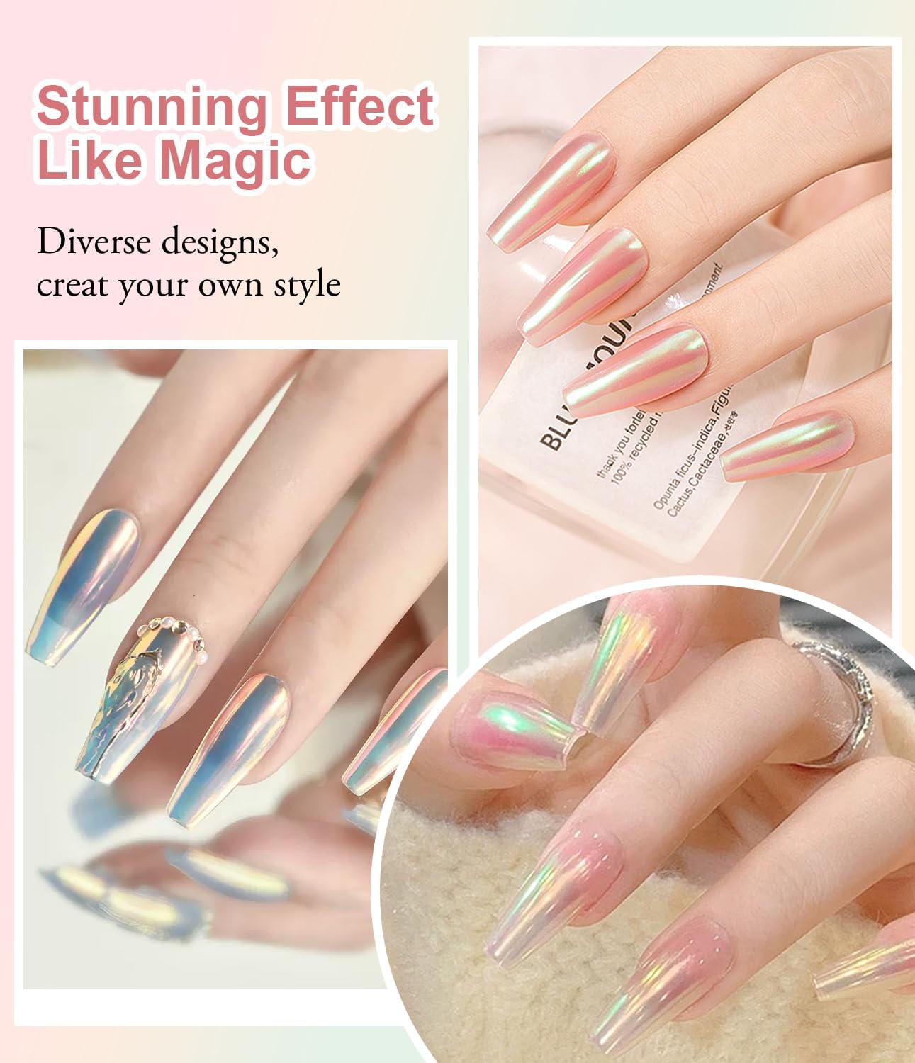 BISHENGYF Pearl Chrome Nail Powder - Image 3