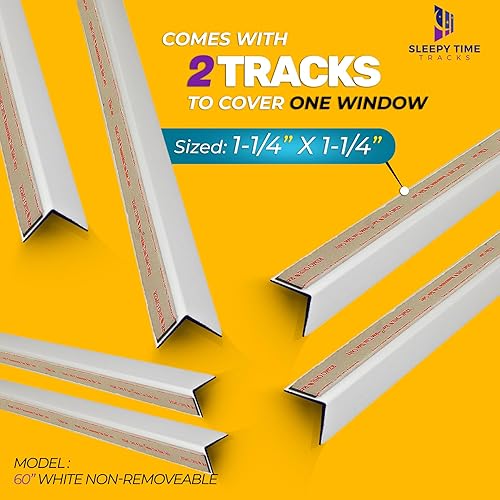 Miniatura 6 de Tiras de bloqueo de luz para persianas y persianas opacas. Nuestros bloqueadores de luz para persianas se desprenden con poco o ningún daño a tu