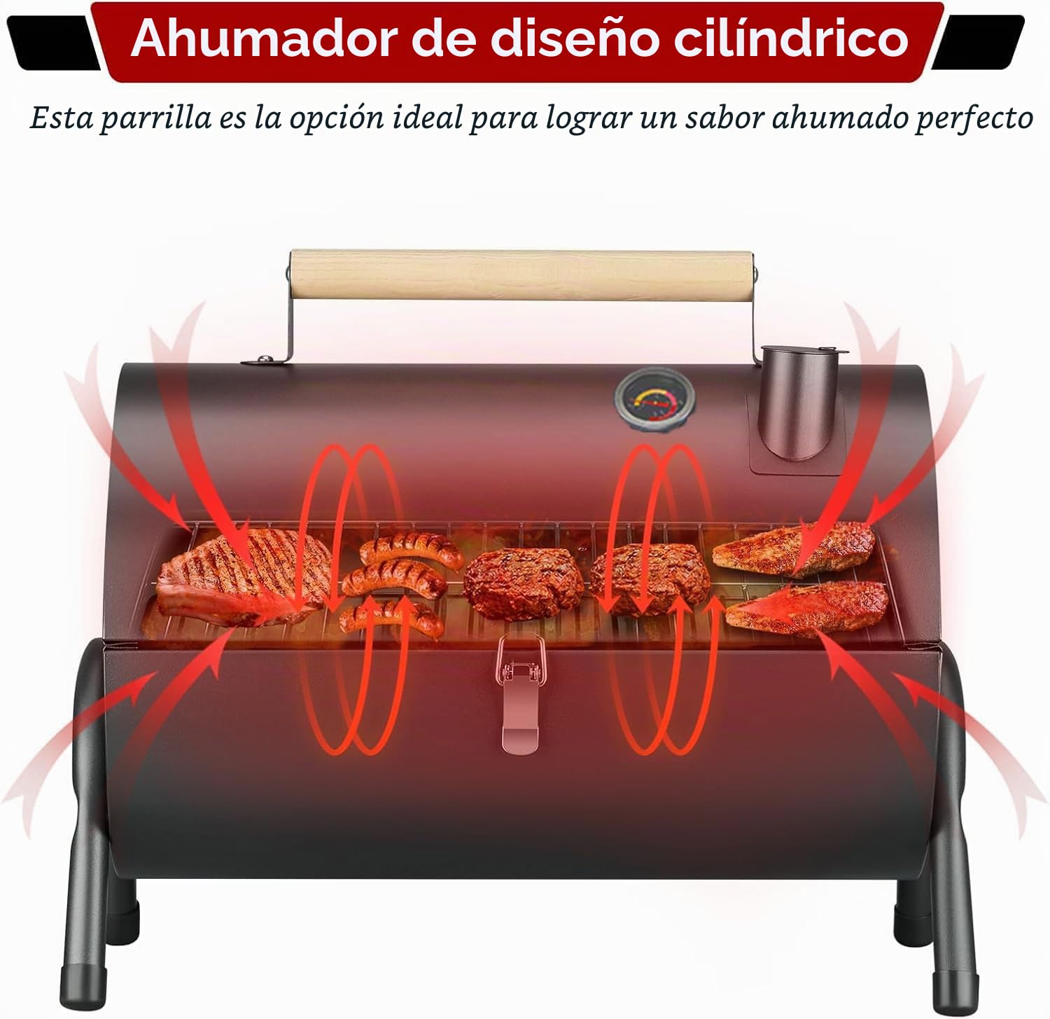 Barbacoa de doble cara de acero inoxidable con función de parrilla de doble cara, ligera, compacta, plegable, portátil, ideal para camping, festivales