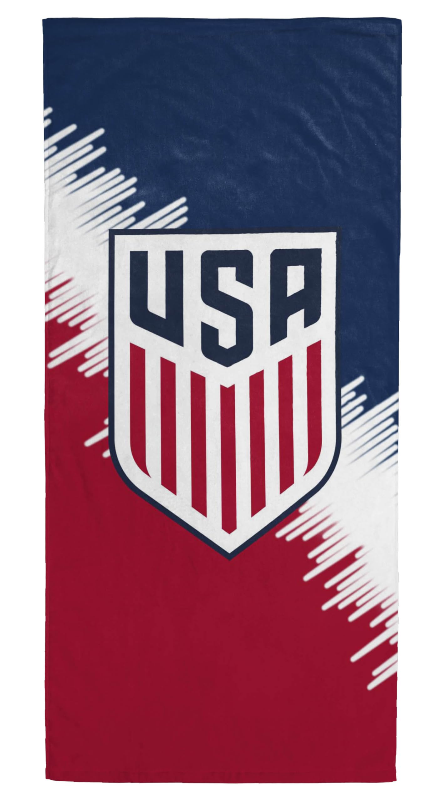 Jay Franco Beach Towel - 100% Cotton Super Soft Absorbent Bath Towel, 28" x 58" Inch Lightweight for Travel, Official Licensed Product, Multi - US Soccer
