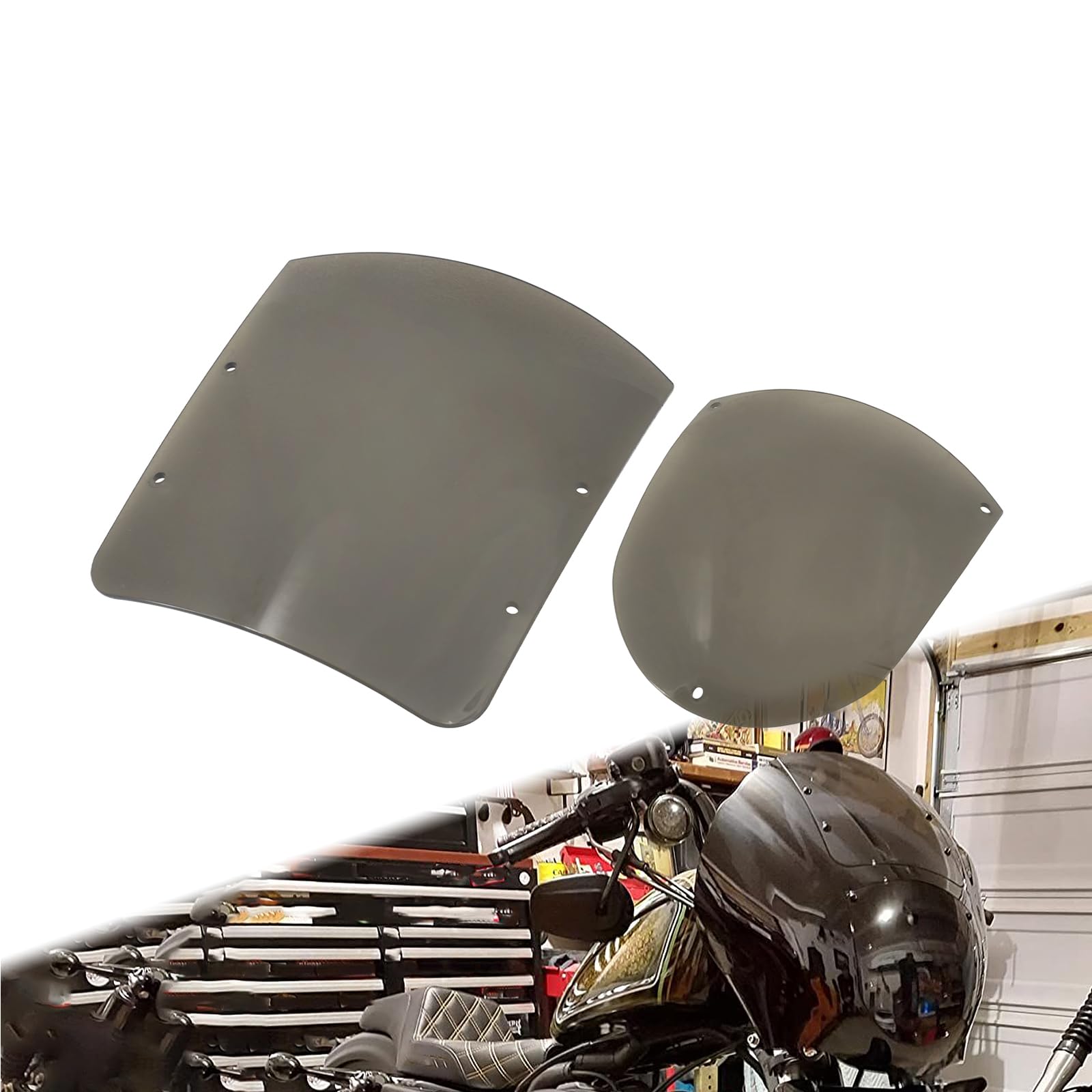 Amazon | HCmotorku オートバイ フロントガラス クォーターフェア