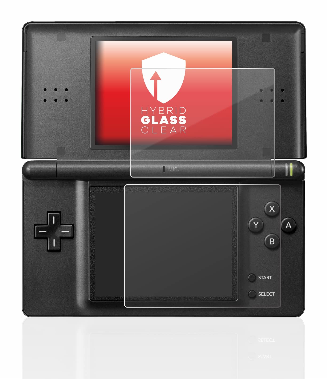 upscreen Lámina Cristales para Nintendo DS LITE | , Transparente Protección Pantalla Made in Germany, 9H Dureza Hybrid Tempered Glass