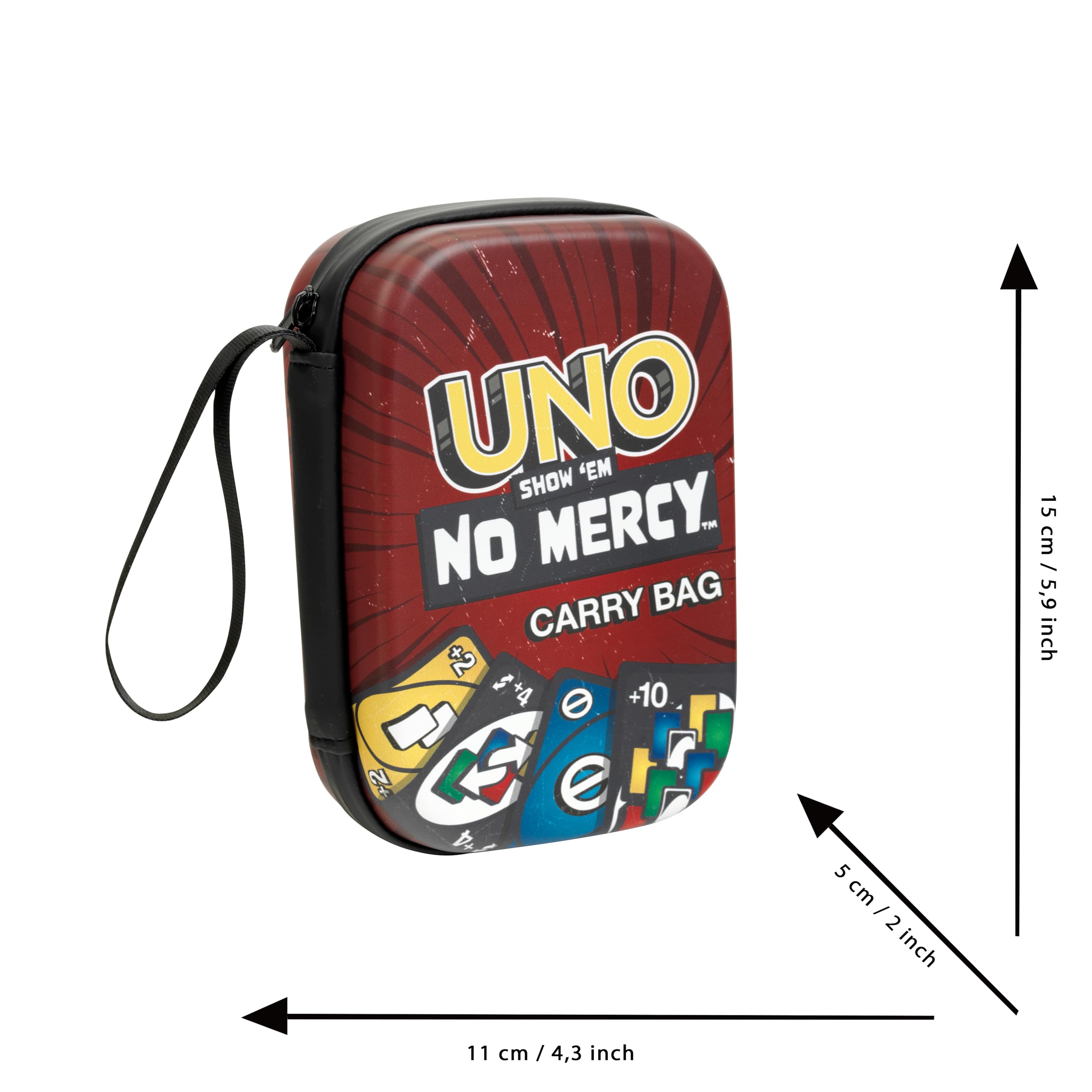 Theo Klein 5974 Borsa da Trasporto Uno 'Show Them No Mercy', Pratica Borsa da Trasporto per Carte da Gioco, Carte Non Incluse, Giocattoli per Bambini dai 3 Anni in Su