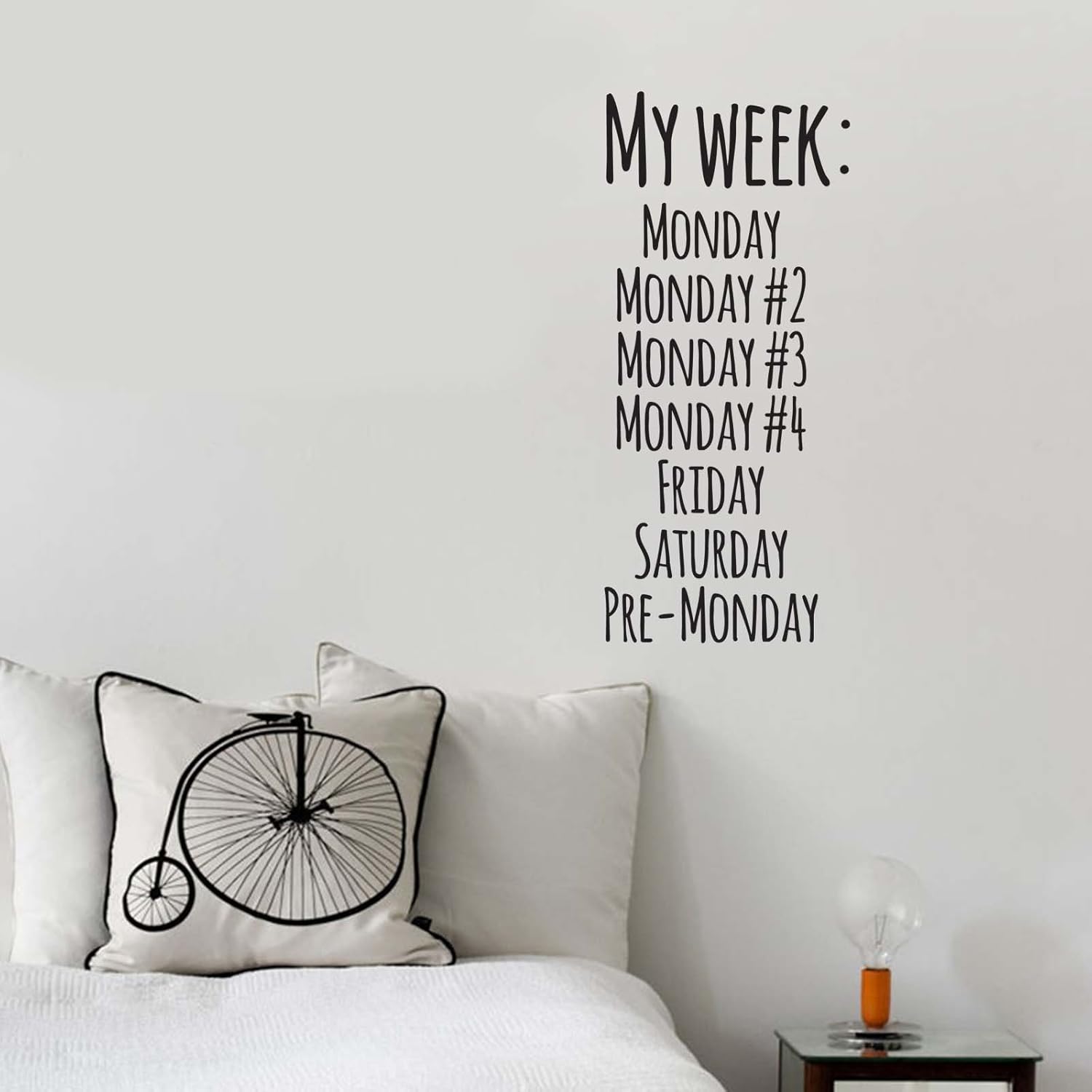 'DSK 75 Decorative Wall Saying Vinyl Lettering Home Decor Decal Stickers, Black