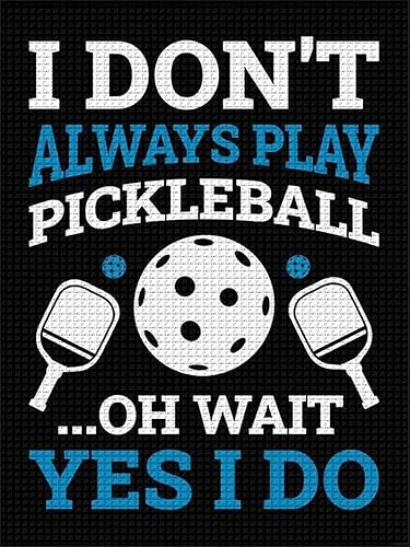 YEEIFFD Kits de arte de pintura de diamantes de pickleball para adultos y niños, pintura de diamante redonda 5D para principiantes, decoración del