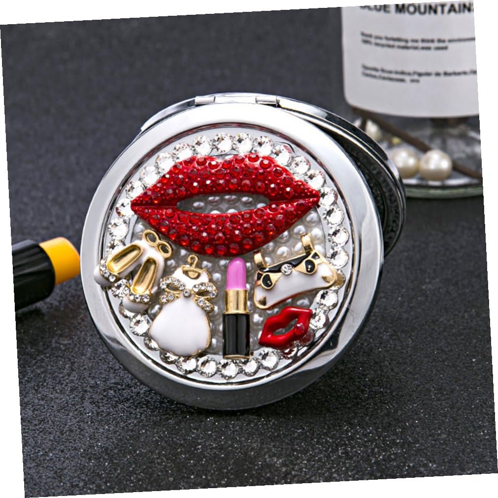 Healeved 3stücke Tragbarer Doppelseitiger Kosmetikspiegel Faltbarer Handspiegel Für Makeup Hochauflösender Robuster Taschenspiegel Für Damen Für Unterwegs
