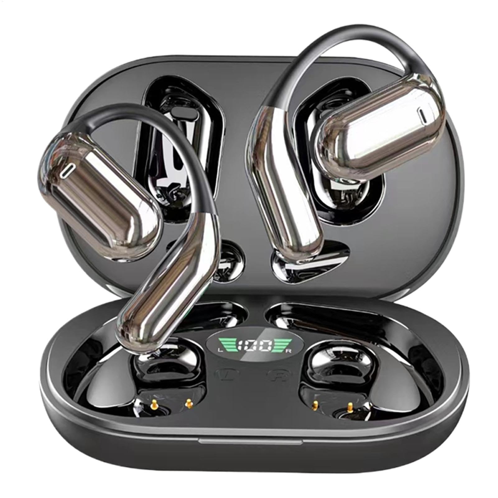 Ai Translator Earbuds, Type-C Charging Device, 144 Languages Headphone, Real Time Long Battery Life Connects with App for Everyday, 5.91x4.09x1.18 Inches