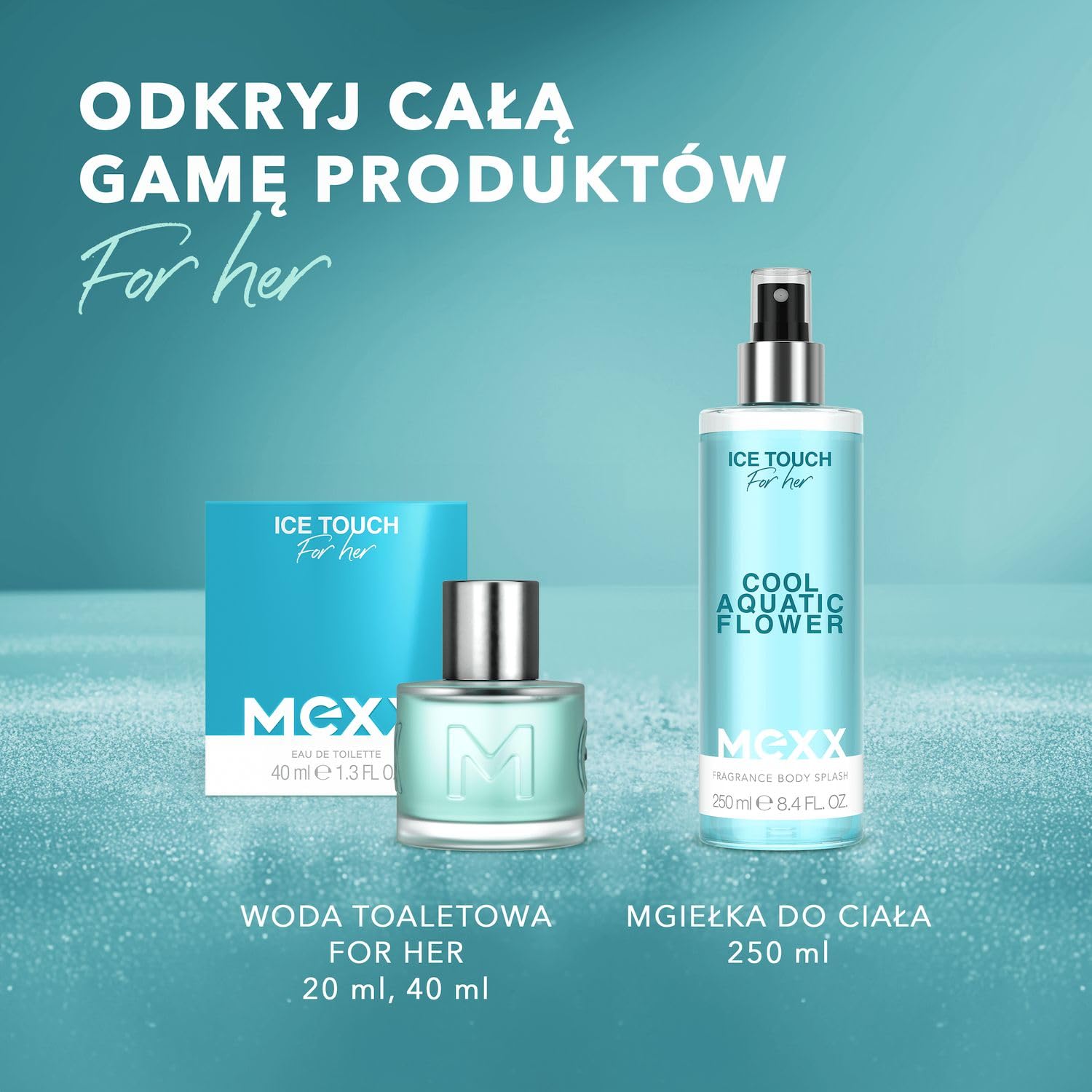 Mexx Ice Touch Woda Toaletowa dla Kobiet, o Świeżym, Kwiatowym Zapachu, 40 ml