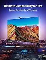 Vista 5 de Ailofy Smart TV LED Backlight with Camera for 40-50 inch Screens, 7.87ft LED Strip Lights Sync to Screen& Music, Color Changing Lights for TV