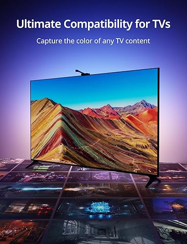 Miniatura 5 de Ailofy Smart TV LED Backlight with Camera for 40-50 inch Screens, 7.87ft LED Strip Lights Sync to Screen& Music, Color Changing Lights for TV