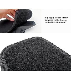 POLE.CRAFT IWB Kydex Holster Custom Fit: G19 19X 25 44 45 (Gen 1 2 3 4 5) & G23 32 (Gen 3 4) - Inside Waistband Carry - Adj. Cant Retention (Black - with Pad, Right Hand Draw (IWB))