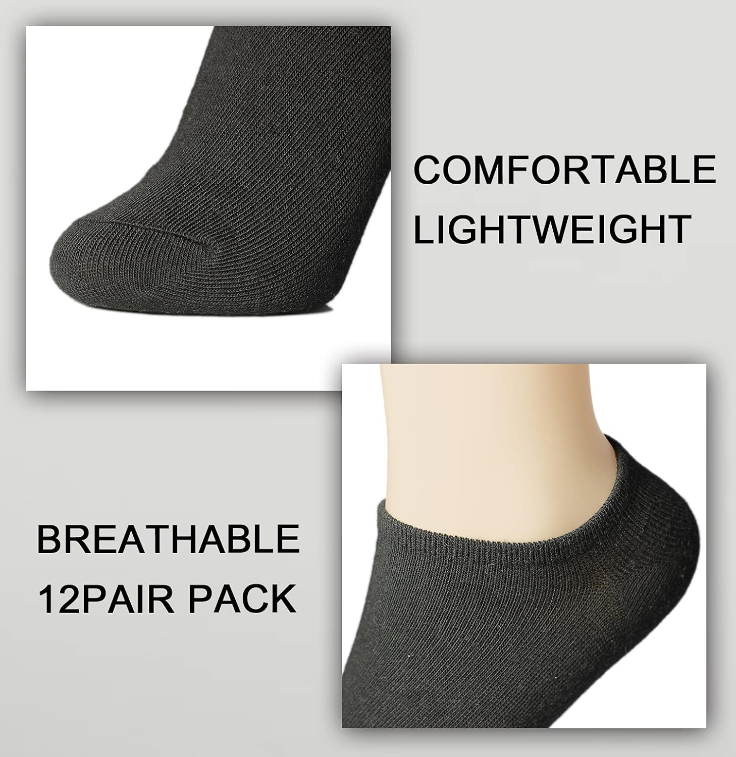 Women's 12 Pairs Essential Ankle Low Cut No Show Causal Socks - Image 5