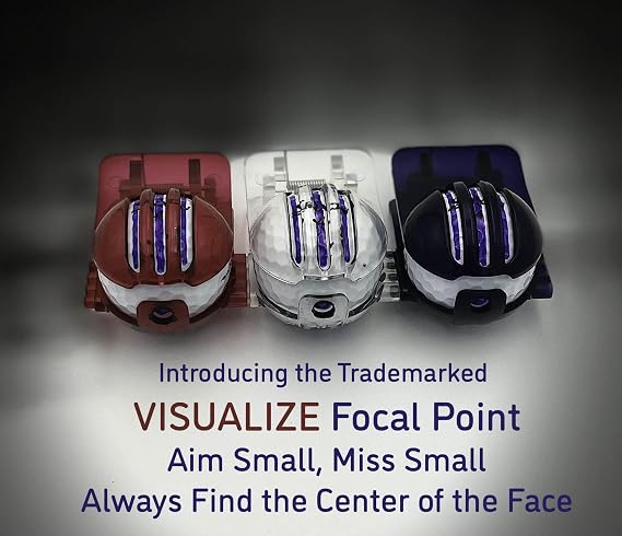 VISUALIZE Tri-Line Golf Ball Marker - Enhanced Precision for Putts & Drives - Alignment Aid with Marking Pens