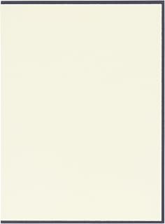 Crane & Co. Navy Bordered Fleur De Lis Ecruwhite Note (CF1429)
