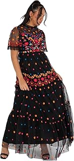 Elevate Your Style with the Maya Deluxe Women's Maxi Dress: 