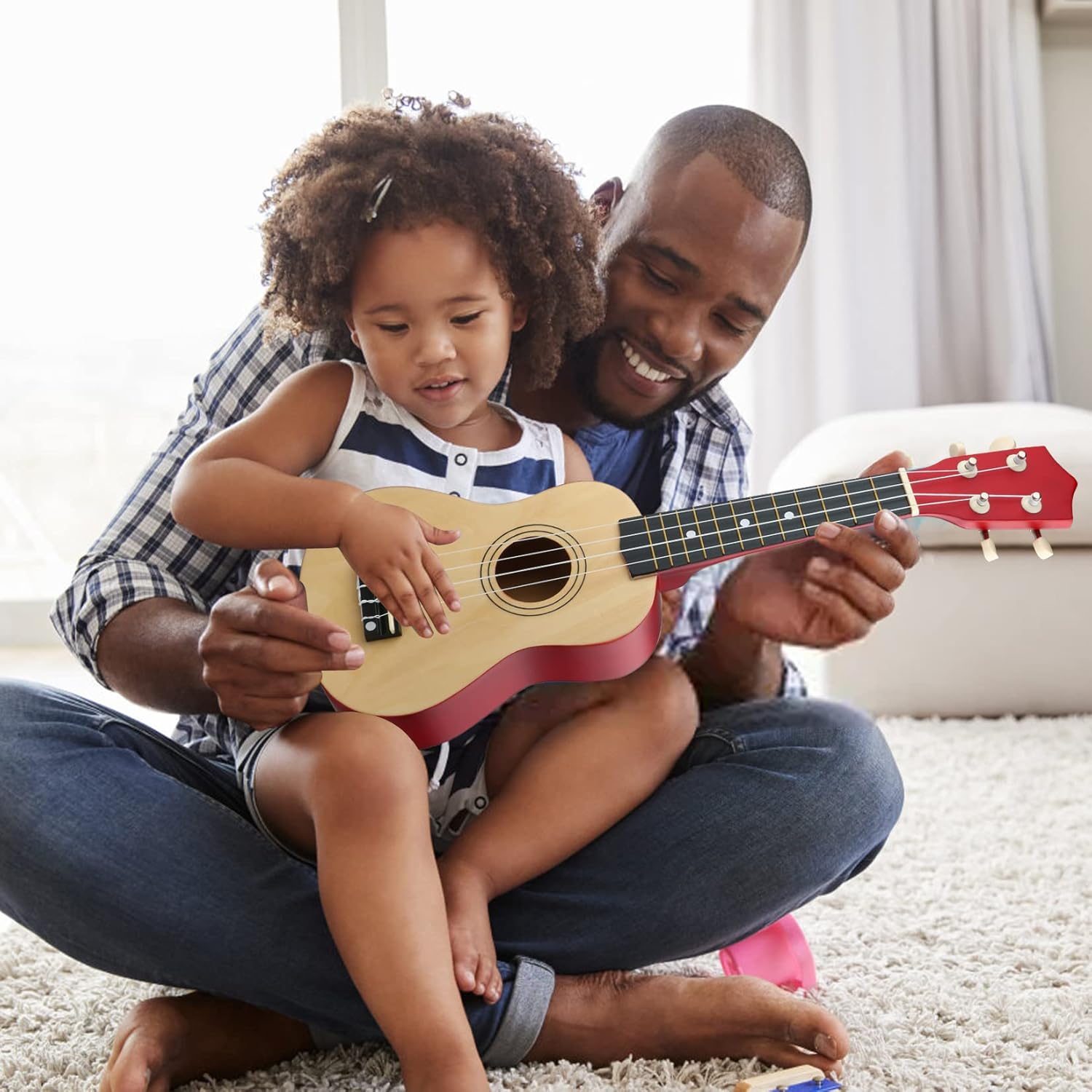 Buy LXS Soprano Ukulele Kids Ukulele for Beginners 21 Small Guitar