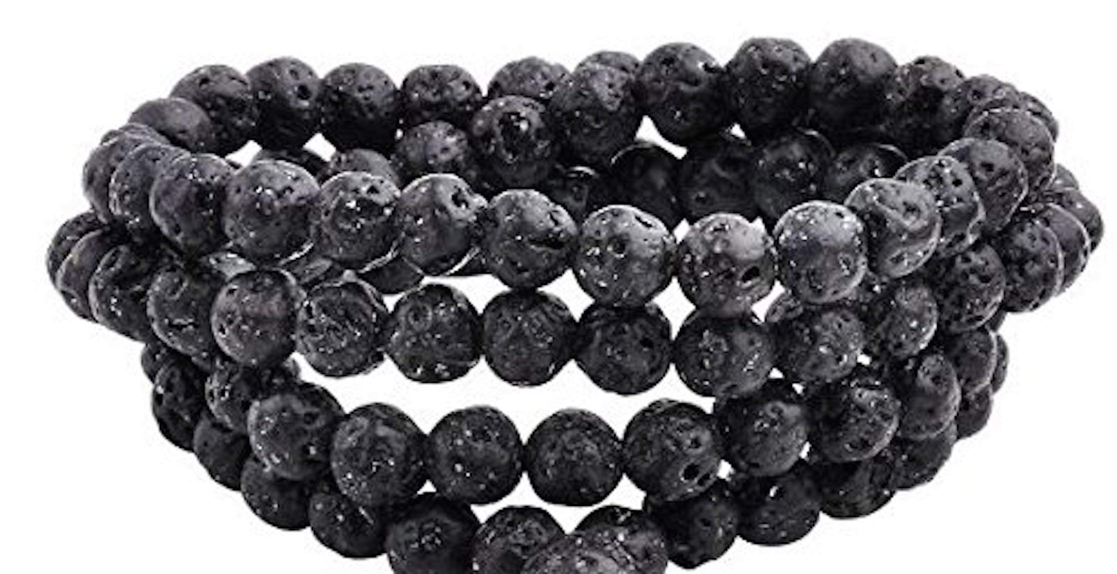RUDRADIVINE Lava Black Beads Mala 6 Mm For Unisex Lava Mala (B07JMZ7PXN) Amazon Price History, Amazon Price Tracker