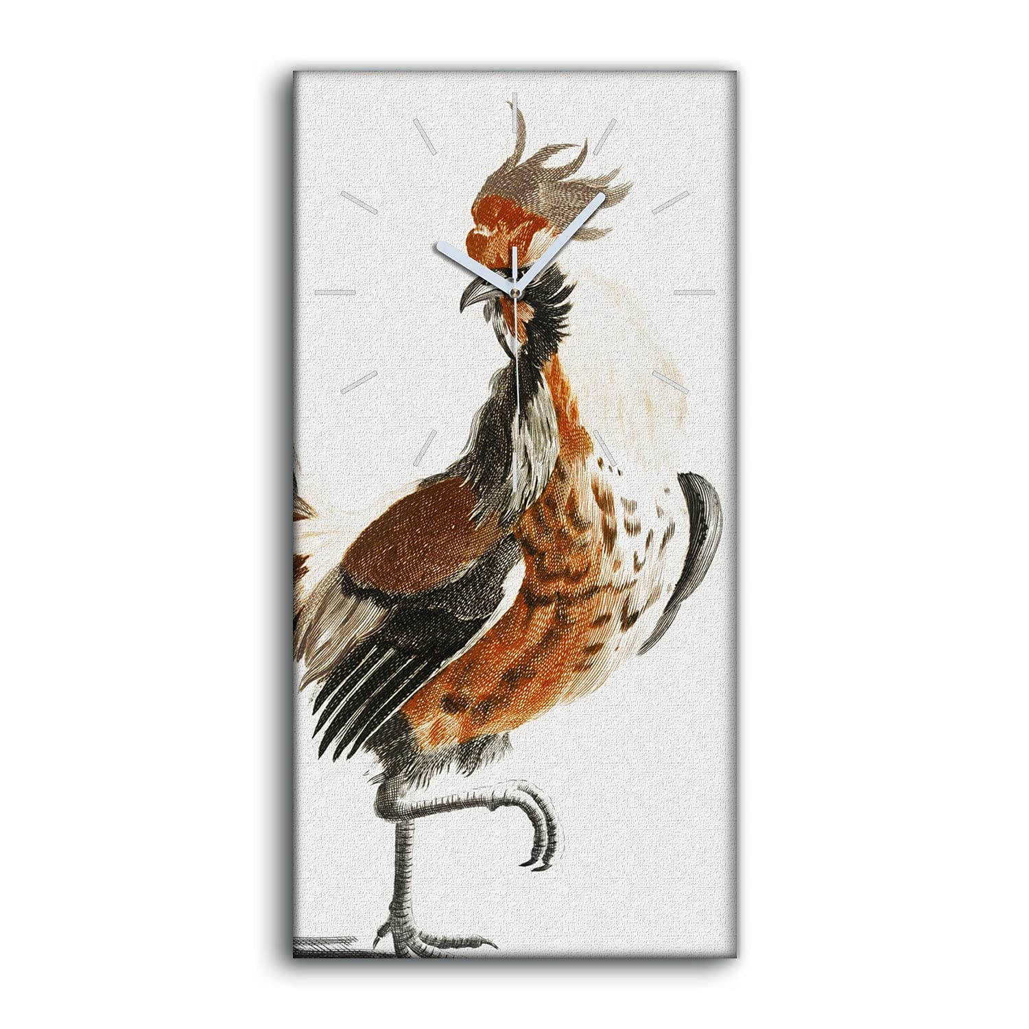 Horloge Toile Salon et Chambre Deco Moderne Oiseau et Poulet