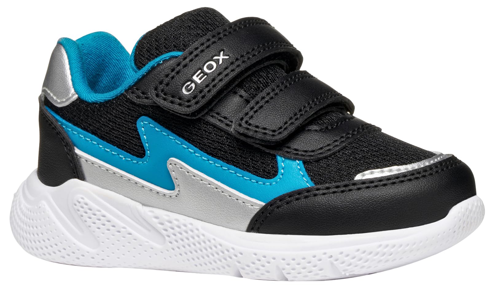 Geox Baby B Sprintye Boy Sneakers Black/Sky, 26 EU
